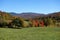 Peak Season Vermont field and Mountains