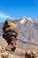 Peak of Teide volcano on Tenerife island on Canary Islands portrait format highest mountain in Spain