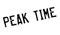 Peak Time rubber stamp