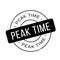 Peak Time rubber stamp