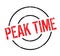Peak Time rubber stamp