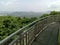 Peak view from sajjangarh palace  hils and sky in udaipur rajasthan in india