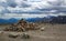 Peak of Whistlers Peak in Jasper Nationalpark near Jasper Towen