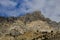 Peaks along the rock canyon trail in Provo, Utah