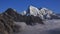 Peaks of Ama Dablam, Cholatse and Taboche.