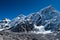 Peaks and glacier near Everest base camp