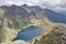 Peaks of High Tatras and lake Hincovo pleso, Slovakia