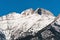 Peaks of Mount Olympus with snow