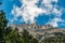 Peaks of mountain Olympus in Greece from refuge A