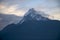 Peaks of mountains Nepal landscape Himalayas