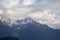 Peaks of mountains Nepal landscape Himalayas