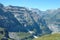 Peaks nearby Kleine Scheidegg in Alps in Switzerland