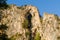 The peaks of Pont dArc in the Gorges de lArdeche in Europe, France, Ardeche, in summer, on a sunny day