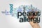 Peanut allergy word cloud