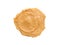 Peanut butter texture. Creamy peanut butter on white background with clipping path.