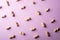 Peanut minimal pattern on purple background backdrop food nut texture