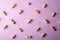 Peanut minimal pattern on purple background backdrop food nut texture