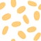 Peanut nuts seamless pattern
