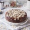 Peanuts caramel cheesecake, snikers dessert homemade recipe cake