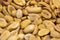 peanuts with coarse salt, macro shot, peanut background for designer. nuts, snacks