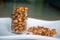 Peanuts in a glass jar