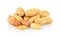 Peanuts nuts on white background