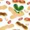 Peanuts seamless background