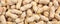 Peanuts unpeeled full background, closeup view, banner