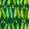 Peapod seamless pattern