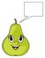 Pear with clean footnote