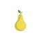 Pear clipart. pear colorful flat icon