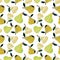 Pear collage pattern