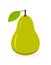 Pear fruit icon. Isolated fruits and vegetables. vector