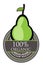 Pear Organic label