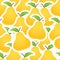 Pear seamless background