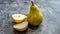 pear whole natural and isolated
