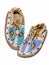 Pearl-embroidered moccasins of the North American Indians