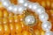 Pearl Necklace On Maize Corn