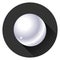Pearl, realistic white pearl on a black background with a shadow. Vector illustration cartoon pearl
