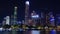 Pearl River new city CBD night view Guangzhou China