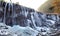 Pearl shoal waterfall jiuzhai valley winter