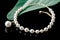 Pearlescent Beauty A Mesmerizing Pearl Anklet.AI Generated