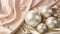 Pearlescent opulence, silk and foil elegance unveiled