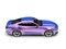 Pearlescent purple modern sports muscle car