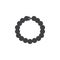 Pearls bracelet vector icon