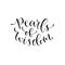Pearls of wisdom. Vector inspirational calligraphy. Modern hand-lettered print and t-shirt design.