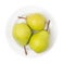 Pears green isolated