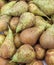 Pears on a market stall