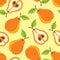 Pears seamless pattern