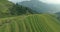 Peasant Going Along Longji Rice Terraced Fields